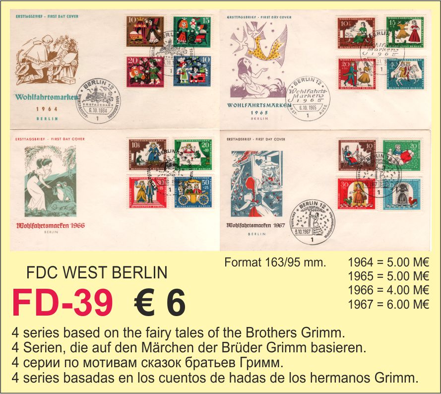 FDC West Berlin Grimm